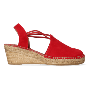 Toni pons Espadrilles Dames Tremp Rood Suède