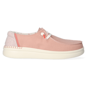HEYDUDE Instappers Dames Wendy Rise Roze Chambray