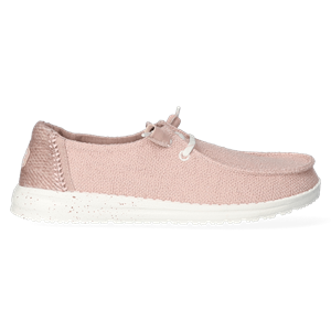 HEYDUDE Instappers Dames Wendy Woven Roze Chambray