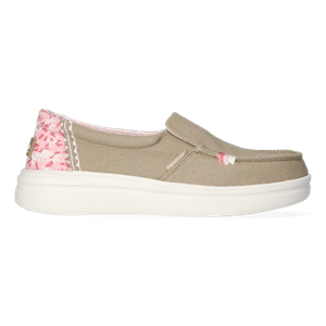 HEYDUDE Instappers Dames Misty Rise Beige Chambray