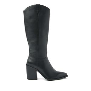 Lazamani Laarzen Dames 53.597 Black Zwart Leer