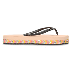 Uzurii Slippers Dames Raffia Switch Beige Kunststof