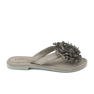 Lazamani Slippers Dames 33.517 Sage Groen Leer