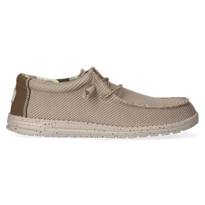 HEYDUDE Instappers Heren Wally Sox Beige Polyester