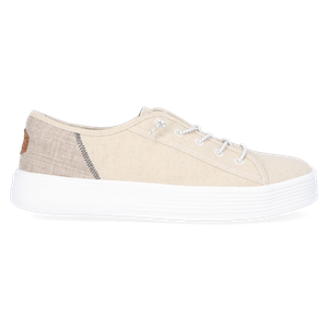 HEYDUDE Sneakers Heren Cody Craft Linen Wit Linnen