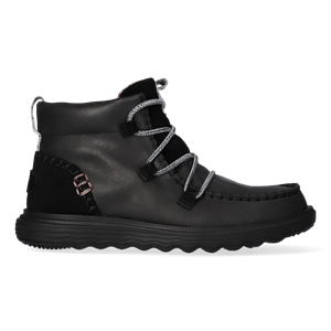 HEYDUDE Boots Dames Reyes Leather Zwart Suède