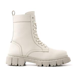 Lazamani Boots Dames 53.592 Off-White Wit Leer