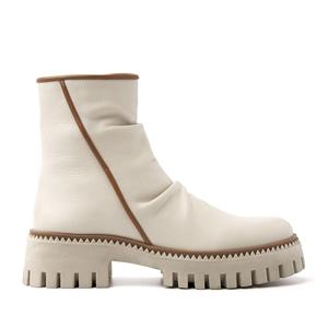 Lazamani Boots Dames 85.614 Off-White Wit Leer