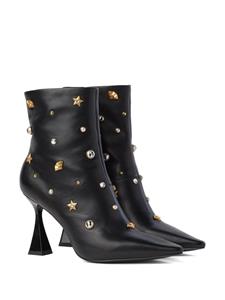 Karl Lagerfeld Debut Karl 90mm leather ankle boots - Zwart