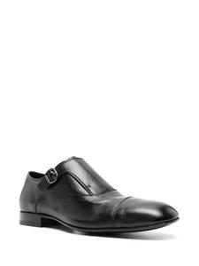 Officine Creative panelled leather monk shoes - Zwart