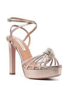 Aquazzura Celeste geknoopte sandalen - Goud