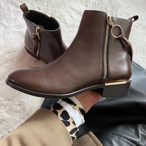 COPENHAGEN SHOES FEVER Leather 20 - Dark brown |   |  Laarzen |  Dames