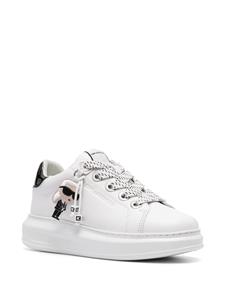Karl Lagerfeld K/Ikonic Kapri leather sneakers - Wit