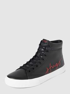 HUGO High top sneakers in zwart met contrastgarnering, model 'Dyer'