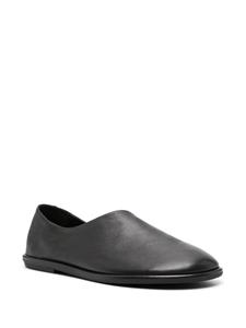 Officine Creative asymmetric leather loafers - Zwart