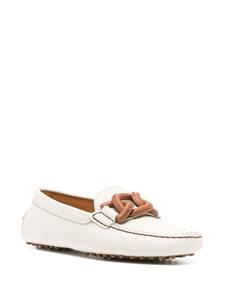 Tod's Kate Gommino Driving leather loafers - Beige