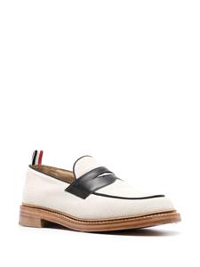 Thom Browne Penny loafers met colourblocking - Bruin