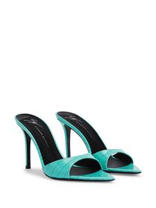 Giuseppe Zanotti Intriigo 70mm leather sandals - Blauw