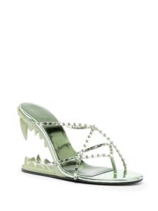 Gcds Morso 115mm studded sandals - Groen