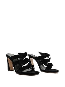 Alexandre Birman Lolita Square 90 leather sandals - Zwart