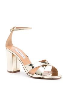 Aquazzura Divine 85mm gekooide sandalen - Goud