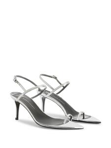 Giuseppe Zanotti Symonne slingback sandalen - Zilver