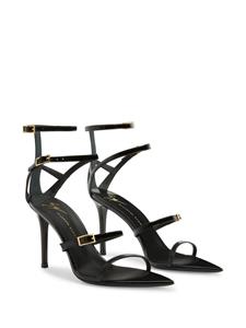 Giuseppe Zanotti Intriigo Abely leren sandalen - Zwart