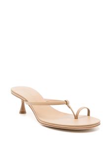 Studio Amelia Edith sandalen met plateauzool - Beige