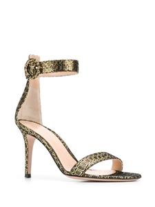 Gianvito Rossi Metallic sandalen - Zwart