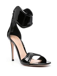 Gianvito Rossi Lucrezia 105mm leather sandals - Zwart