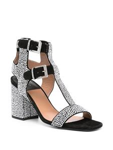 Laurence Dacade Sandra 90mm crystal-embellished sandals - Zwart