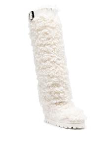 Casadei Yeti lammy bikerlaarzen - Wit