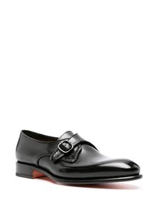Santoni Lakleren Oxford lakleren schoenen - Zwart