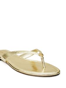 Tory Burch Leren teenslippers - Goud