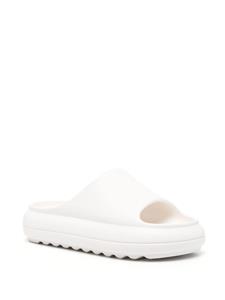 MSGM Slippers met ronde neus en plateauzool - Wit