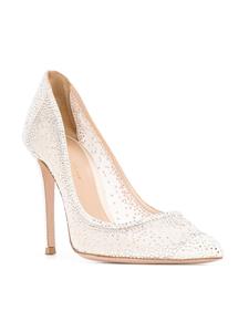 Gianvito Rossi Rania verfraaide pumps - Wit