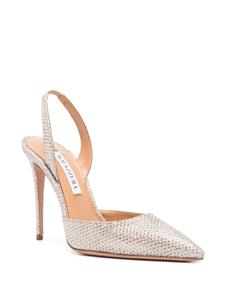 Aquazzura So Nude 105mm glittery pumps - Goud