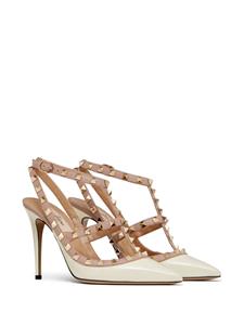 Valentino Garavani Rockstud gekooide pumps - Beige