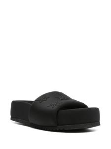 Vic Matie logo-embossed padded sandals - Zwart