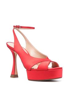 Casadei Donna sandalen met plateauzool - Rood