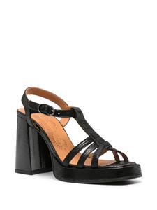 Chie Mihara Zico sandalen met slangenleer-effect - Zwart