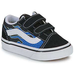 Vans Lage Sneakers  Old Skool V PIXEL FLAME BLACK/BLUE