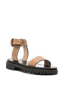 ISABEL MARANT Breena leather sandals - Bruin