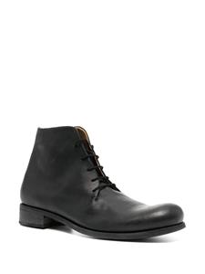 WERKSTATT:MÜNCHEN lace-up leather ankle boots - Zwart