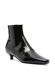 TOTEME 40mm leather ankle boots - Zwart