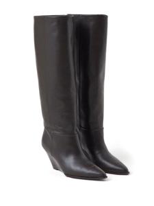 Closed 70mm wedge boots - Bruin
