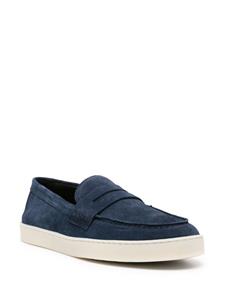 Canali suede slip-on loafers - Blauw