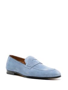 Doucal's penny-slot suede loafers - Blauw