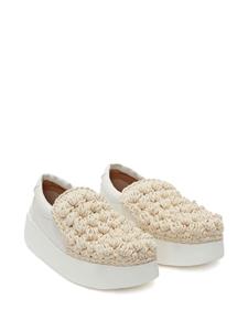 JW Anderson Leren loafers - Wit