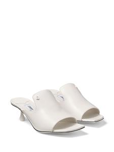 Jimmy Choo Ander 50mm leather mules - Wit